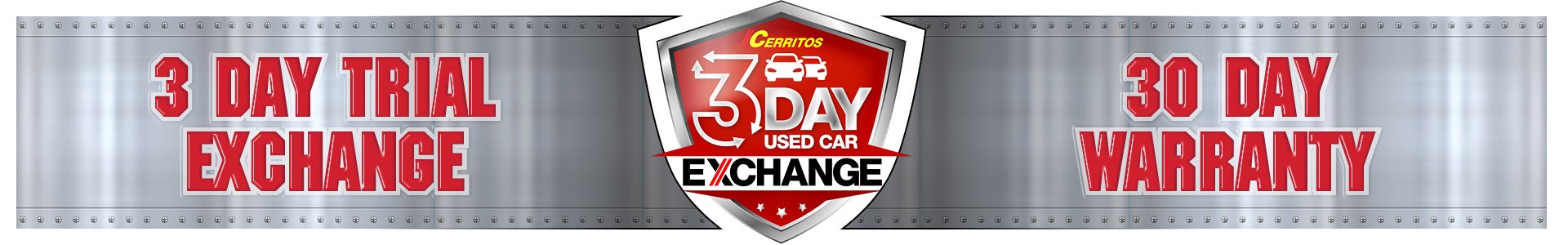 Buy a Used car with Confidence with the 3 day exchange and 30 warranty